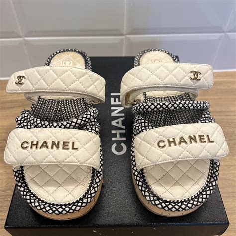 chanel slides fake|Chanel shoes outsoles.